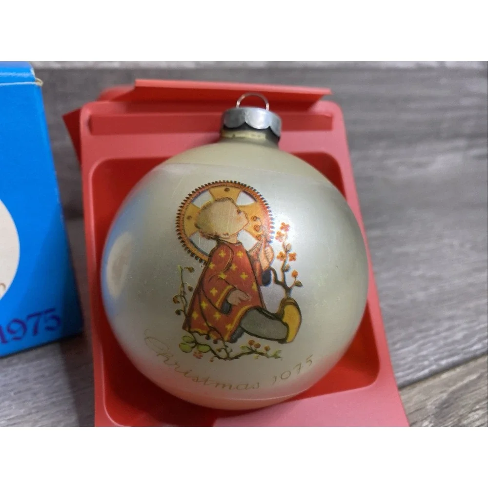 Hummel Christmas Ornament 1975 Bulb Child Second‎ In Series w/ Box Schmid Bros
